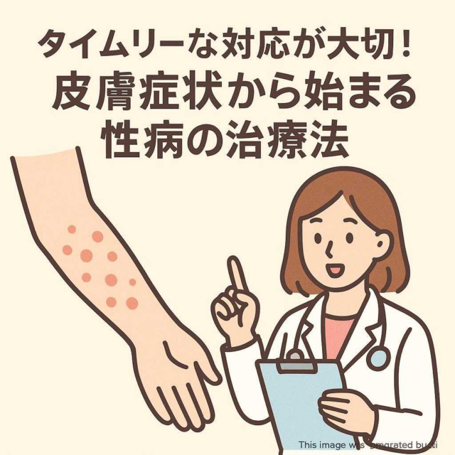 タイムリーな対応が大切！皮膚症状から始まる性病の治療法