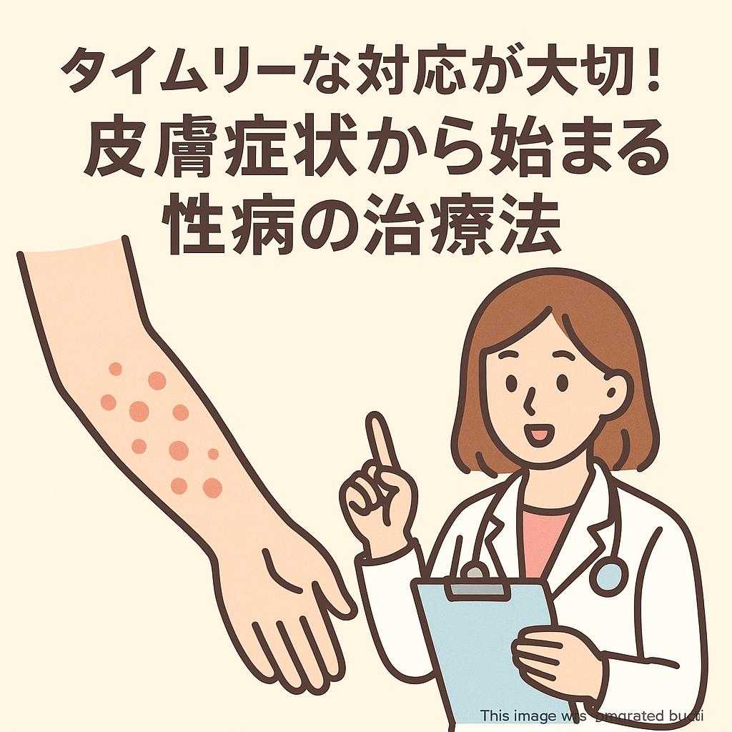 タイムリーな対応が大切！皮膚症状から始まる性病の治療法