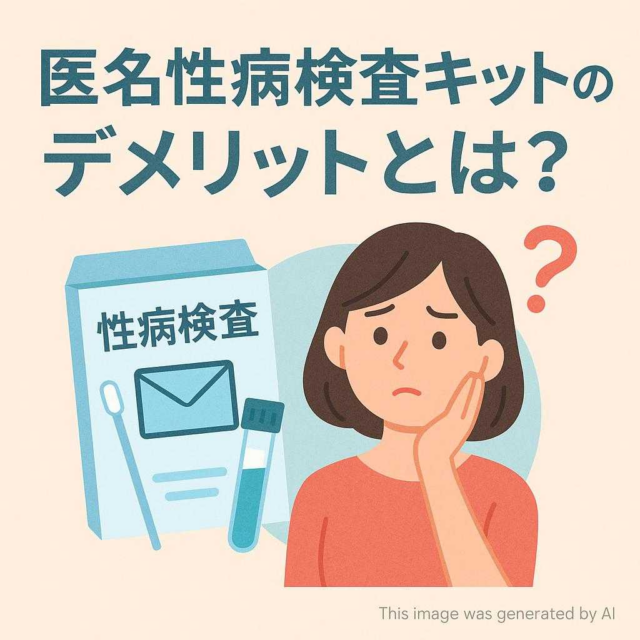 匿名性病検査キットのデメリットとは？