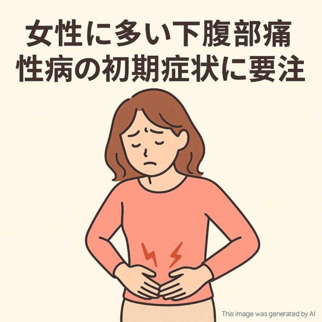 女性に多い下腹部痛 性病の初期症状に要注意