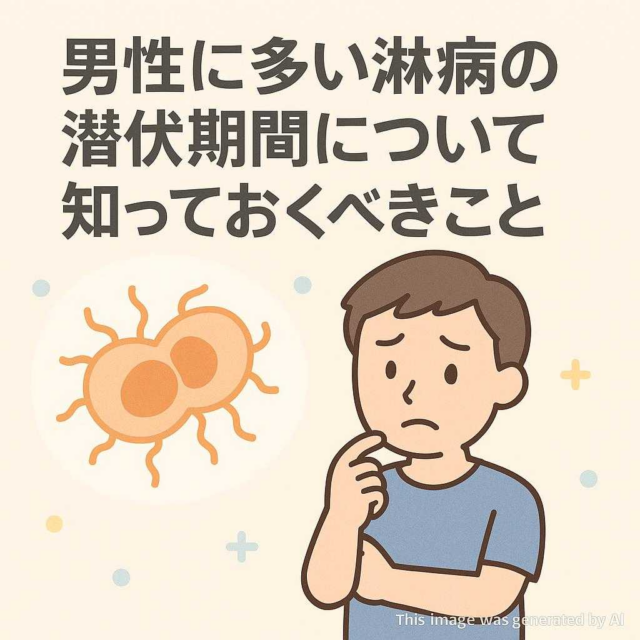 男性に多い淋病の潜伏期間について知っておくべきこと