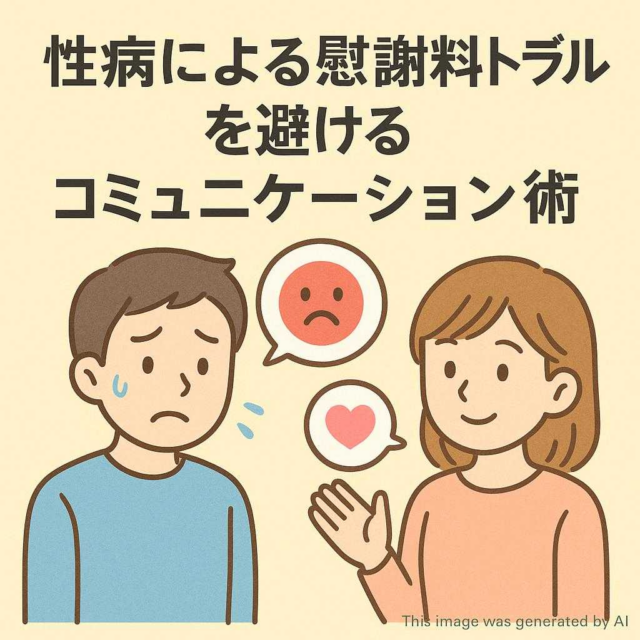 性病による慰謝料トラブルを避けるコミュニケーション術