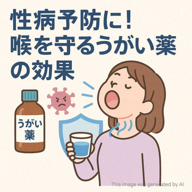 性病予防に！喉を守るうがい薬の効果