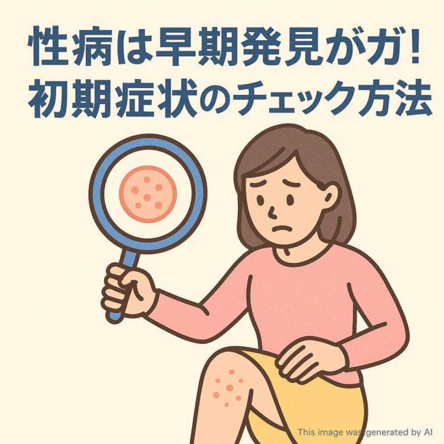 性病は早期発見がカギ！初期症状のチェック方法