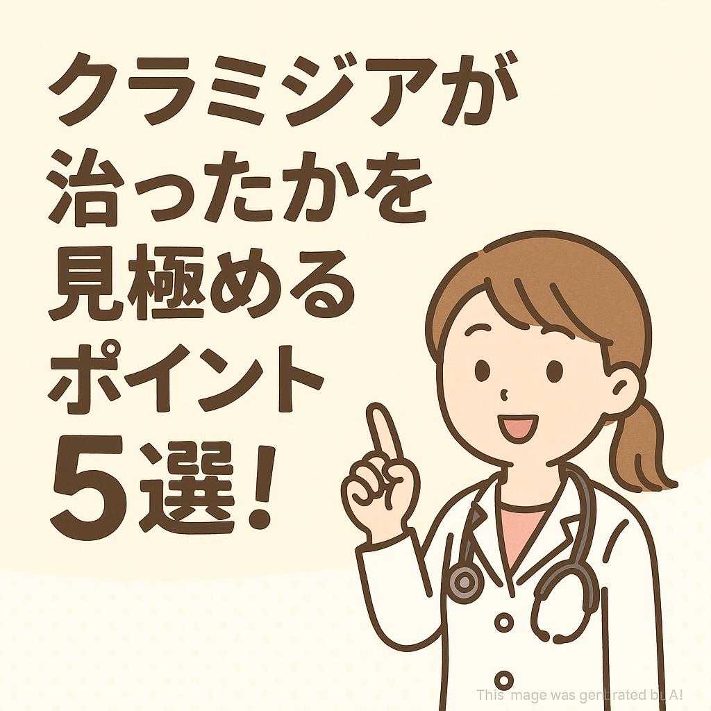 クラミジアが治ったかを見極めるポイント5選！