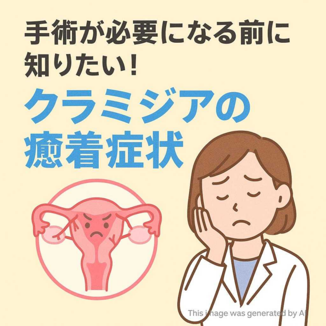手術が必要になる前に知りたい！クラミジアの癒着症状