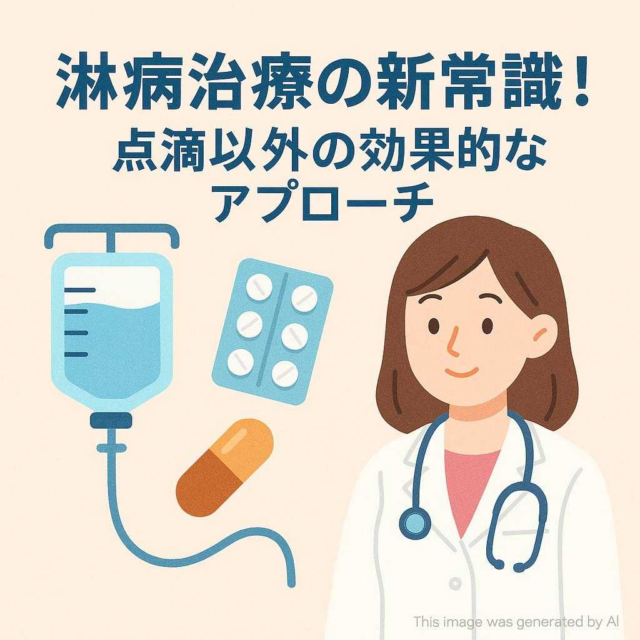 淋病治療の新常識！点滴以外の効果的なアプローチ