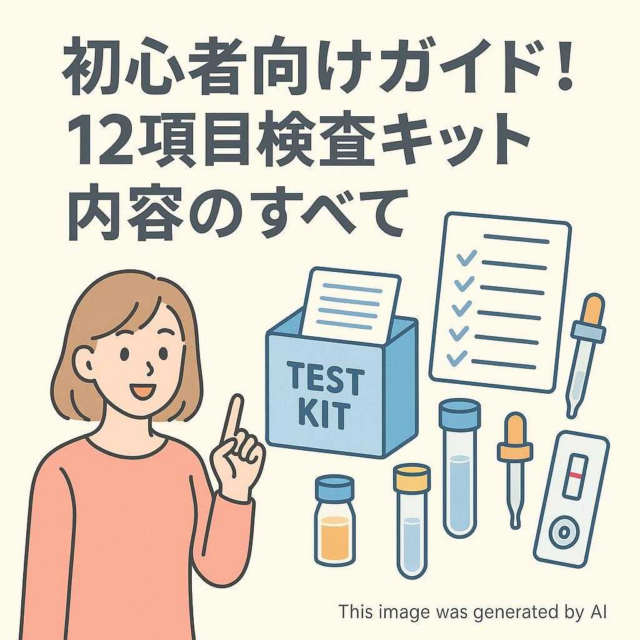 初心者向けガイド！12項目検査キット内容のすべて
