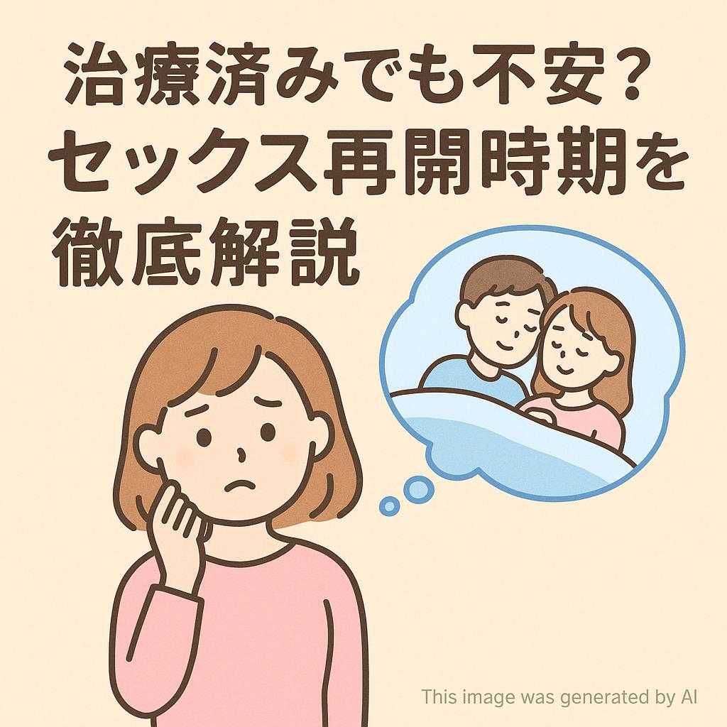 治療済みでも不安？セックス再開時期を徹底解説