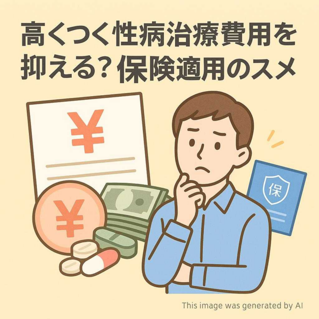 高くつく性病治療費用を抑える？保険適用のススメ