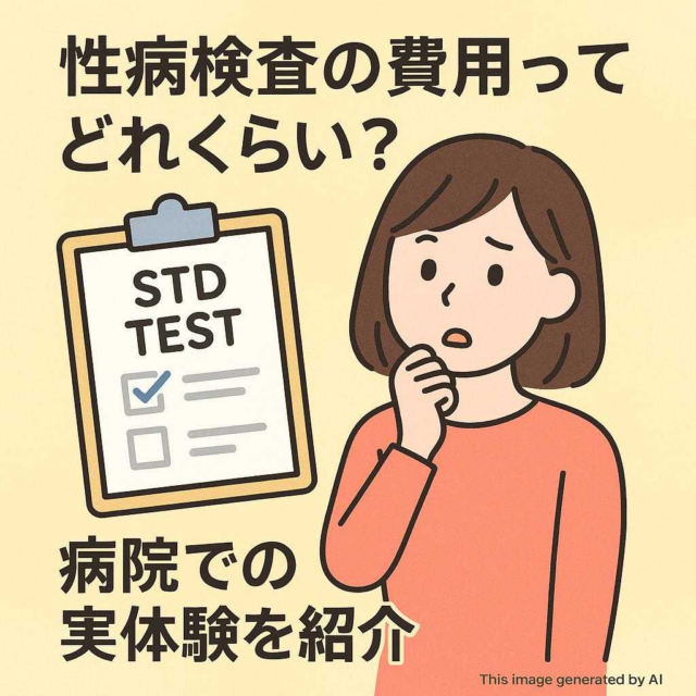 性病検査の費用ってどれくらい？病院での実体験を紹介