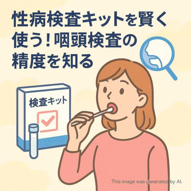 性病検査キットを賢く使う！咽頭検査の精度を知る