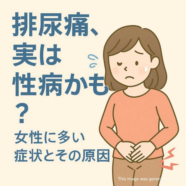 排尿痛、実は性病かも？女性に多い症状とその原因