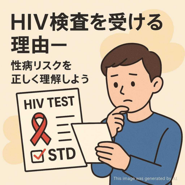 HIV検査を受ける理由―性病リスクを正しく理解しよう