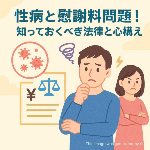 性病と慰謝料問題！知っておくべき法律と心構え