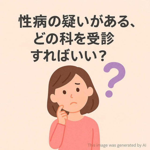 性病の疑いがあるとき、どの科を受診すればいい？