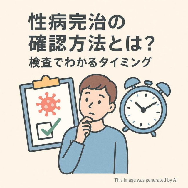 性病完治の確認方法とは？検査でわかるタイミング