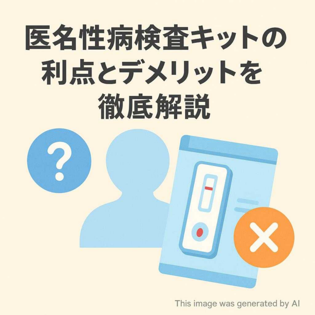 匿名性病検査キットの利点とデメリットを徹底解説