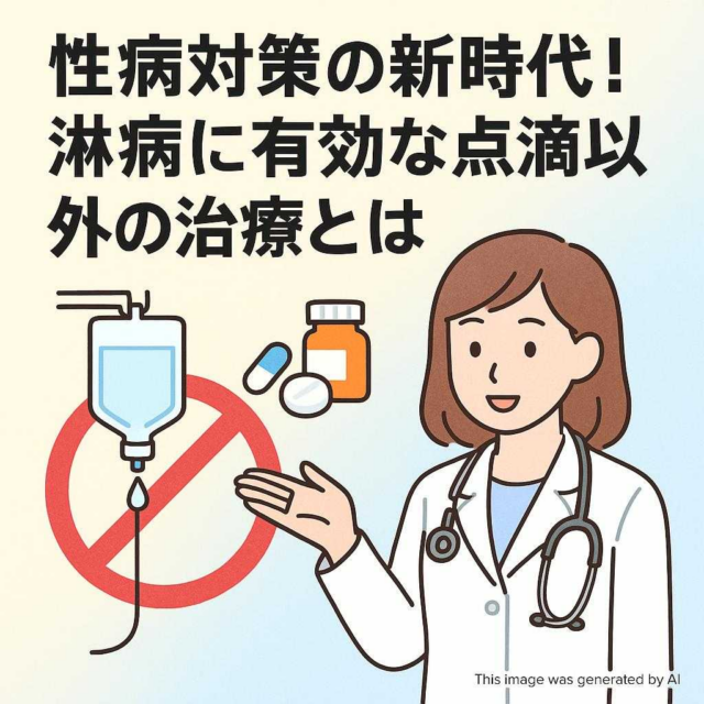 性病対策の新時代！淋病に有効な点滴以外の治療とは