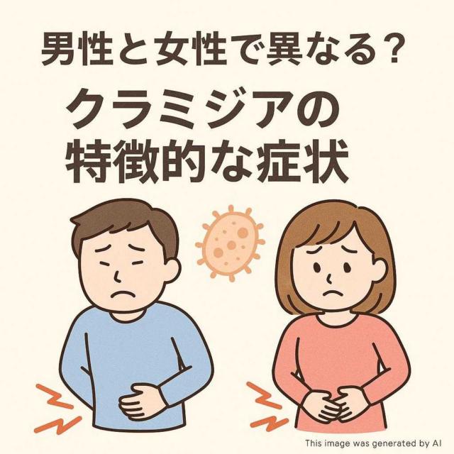 男性と女性で異なる？クラミジアの特徴的な症状