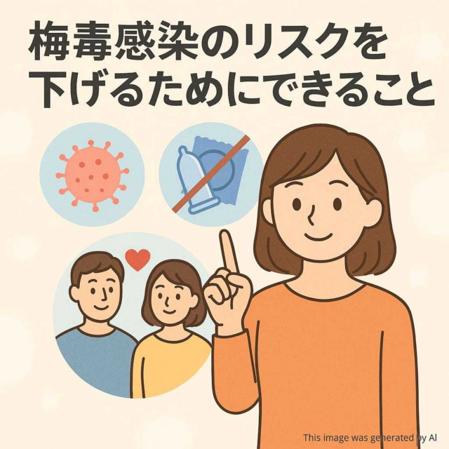 梅毒感染のリスクを下げるためにできること