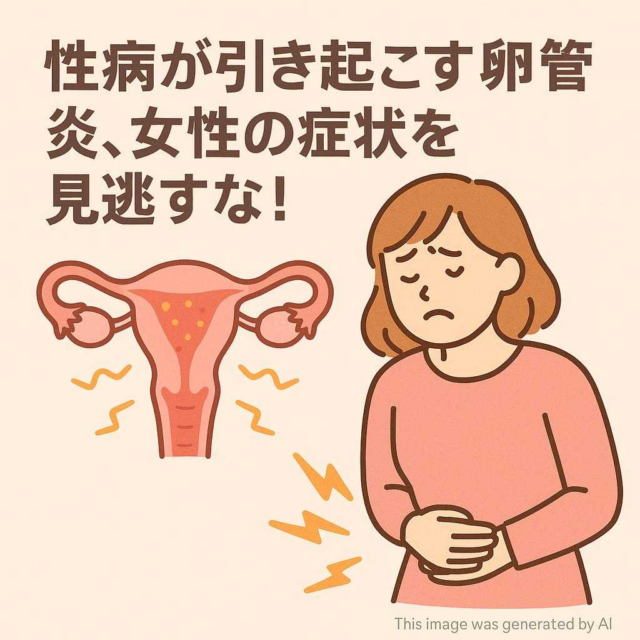 性病が引き起こす卵管炎、女性の症状を見逃すな！