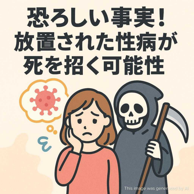 恐ろしい事実！放置された性病が死を招く可能性