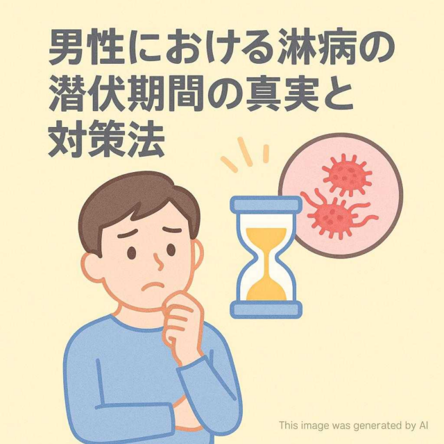 男性における淋病の潜伏期間の真実と対策法