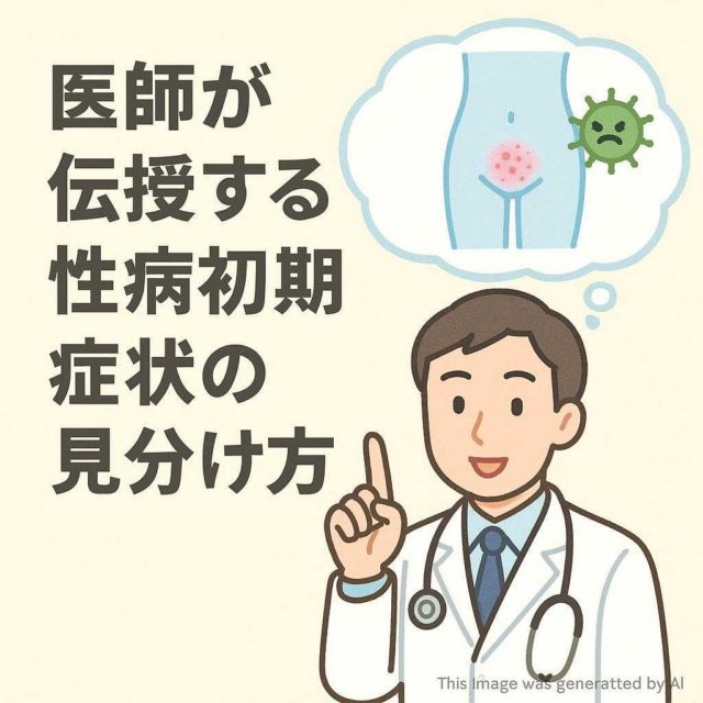 医師が伝授する性病初期症状の見分け方