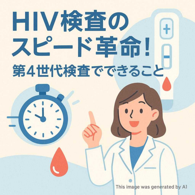 HIV検査のスピード革命！第4世代検査でできること