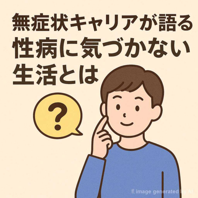 無症状キャリアが語る 性病に気づかない生活とは