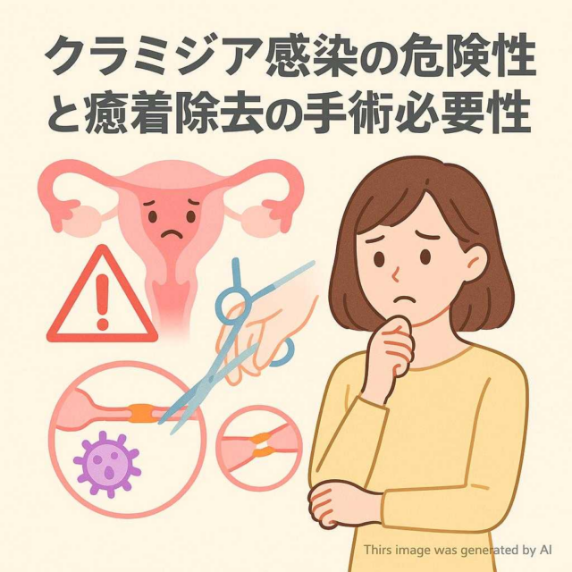 クラミジア感染の危険性と癒着除去の手術必要性