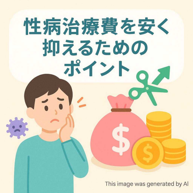 性病治療費を安く抑えるためのポイント