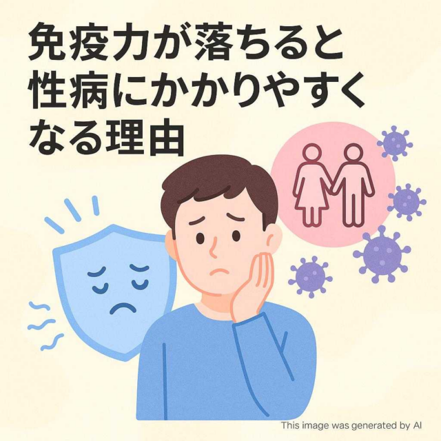 免疫力が落ちると性病にかかりやすくなる理由