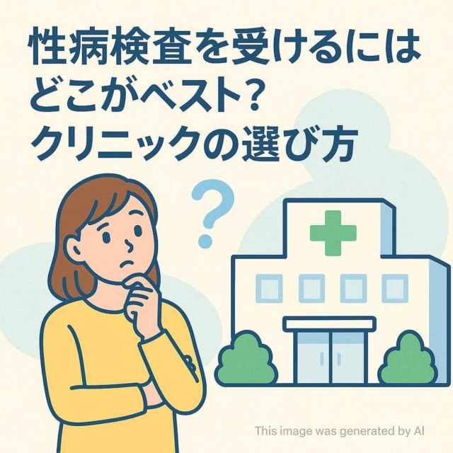 性病検査を受けるにはどこがベスト？クリニックの選び方