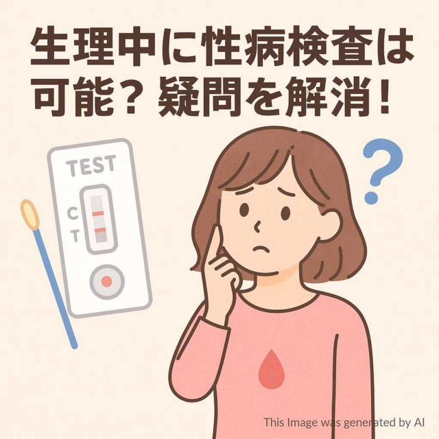 生理中に性病検査は可能？疑問を解消！