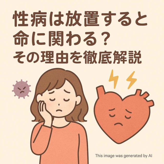 性病は放置すると命に関わる？その理由を徹底解説
