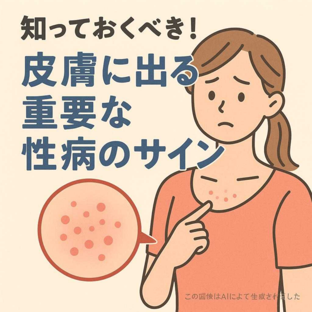 知っておくべき！皮膚に出る重要な性病のサイン
