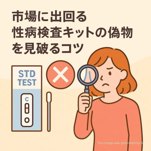 市場に出回る性病検査キットの偽物を見破るコツ