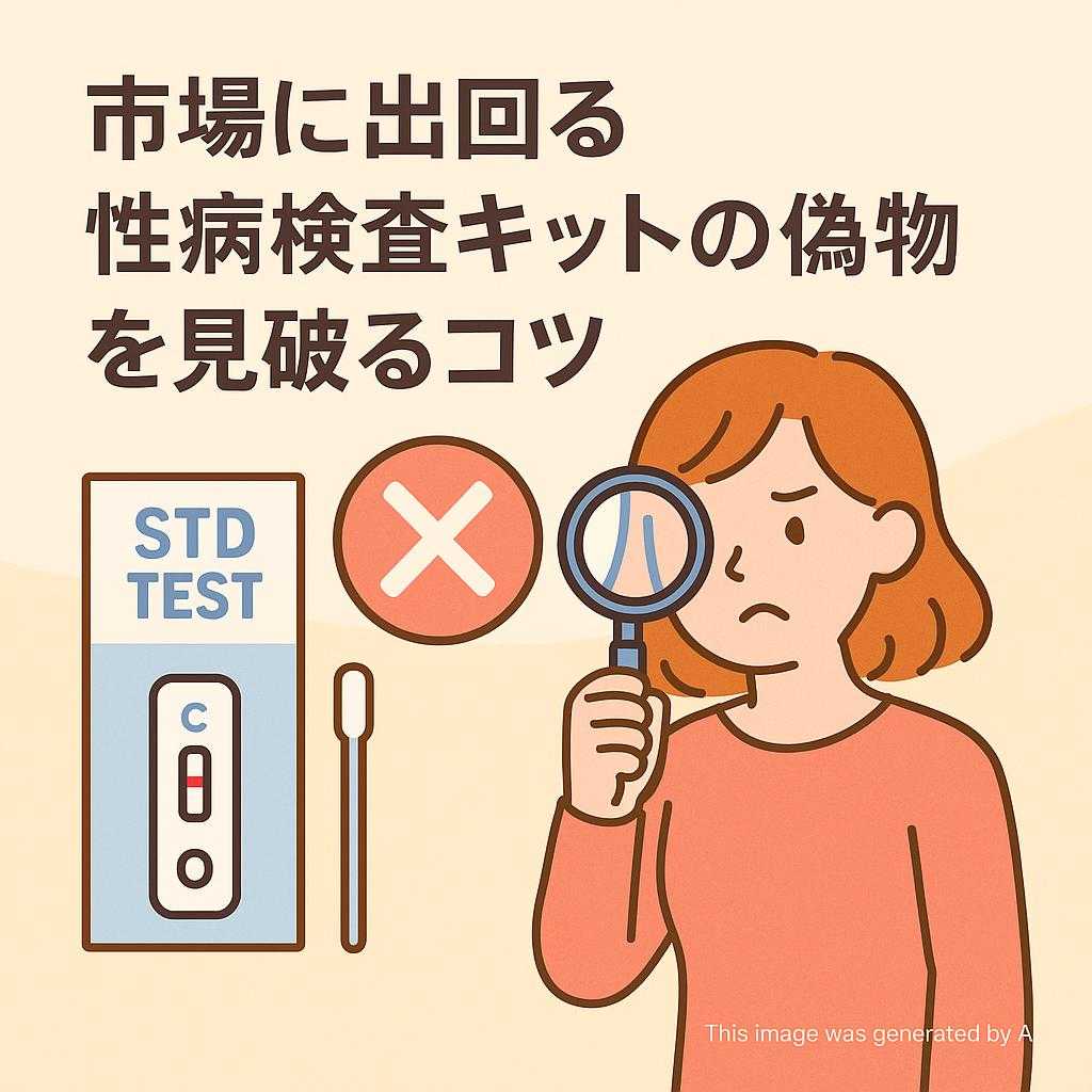 市場に出回る性病検査キットの偽物を見破るコツ