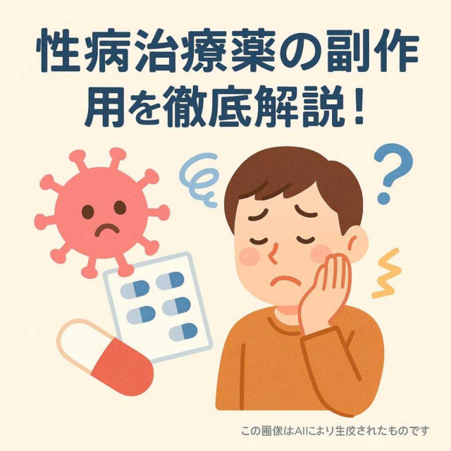性病治療薬の副作用を徹底解説！