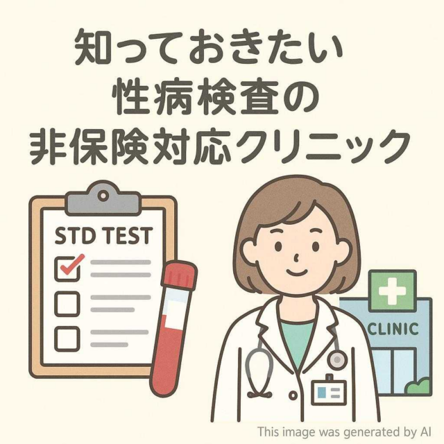 知っておきたい性病検査の非保険対応クリニック