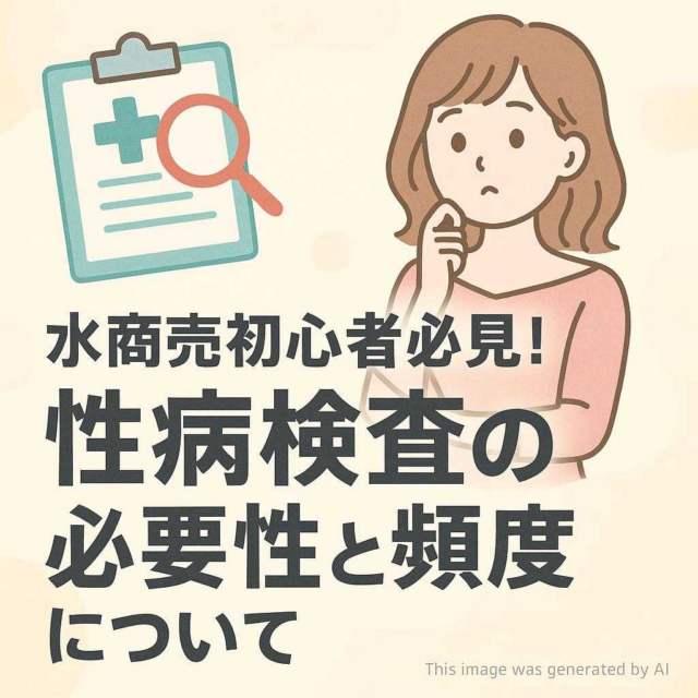 水商売初心者必見！性病検査の必要性と頻度について
