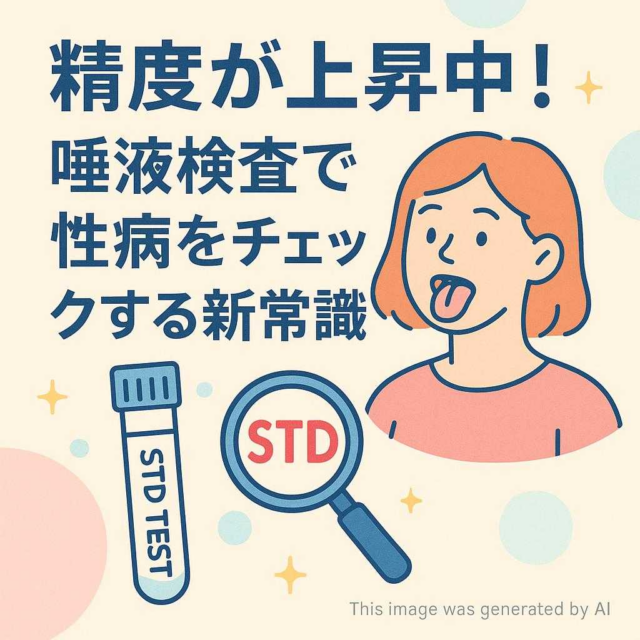 精度が上昇中！唾液検査で性病をチェックする新常識