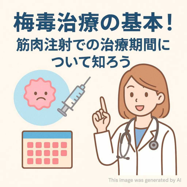 梅毒治療の基本！筋肉注射での治療期間について知ろう