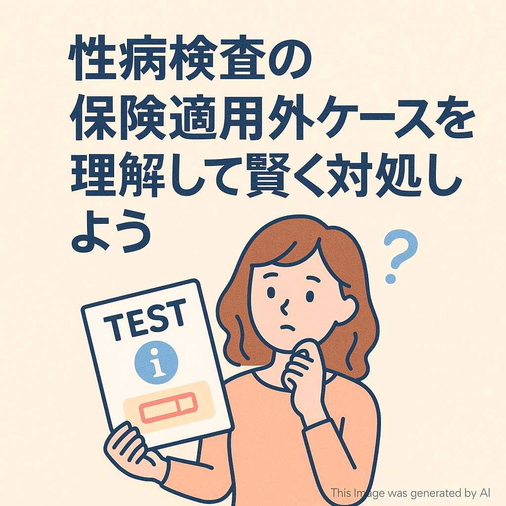 性病検査の保険適用外ケースを理解して賢く対処しよう