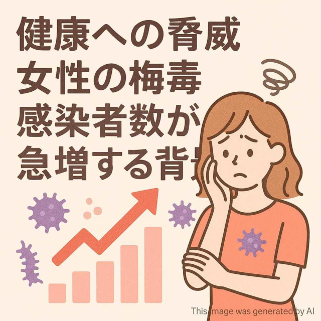 健康への脅威 女性の梅毒感染者数が急増する背景