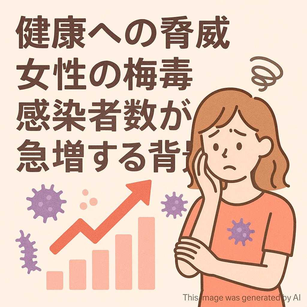 健康への脅威 女性の梅毒感染者数が急増する背景