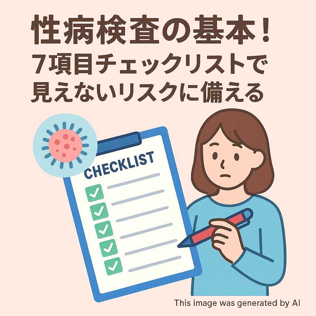 性病検査の基本！7項目チェックリストで見えないリスクに備える