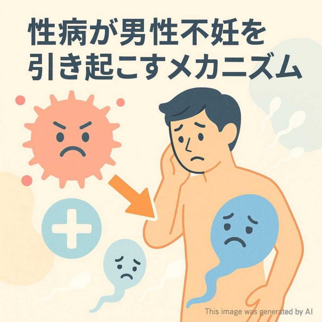 性病が男性不妊を引き起こすメカニズム